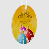 メリークリスマスウィズフェスティバルホリデーオーナメント オーナメント (正面)