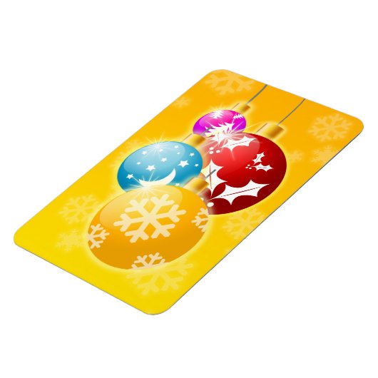 メリークリスマスウィズフェスティバルホリデーオーナメント マグネット (左側)