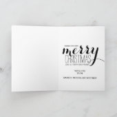 メリークリスマスウィッシュズホリデーフォトグリーティングカード シーズンカード (内部)