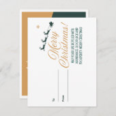 メリークリスマスウィッシュホリデーカード シーズンカード (正面/裏面)