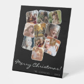 メリークリスマスウィットブラック10フォトコラージュ 台座サイン (正面)