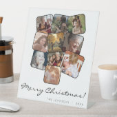 メリークリスマスウィットブラック10フォトコラージュ 台座サイン (インサイチュ)