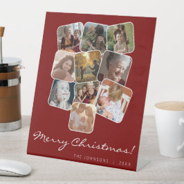 メリークリスマスウィットブラック10フォトコラージュ 台座サイン