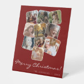 メリークリスマスウィットブラック10フォトコラージュ 台座サイン (正面)