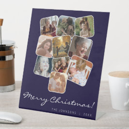 メリークリスマスウィットブラック10フォトコラージュ 台座サイン