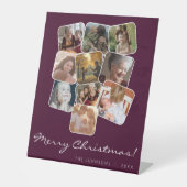 メリークリスマスウィットブラック10フォトコラージュ 台座サイン (正面)