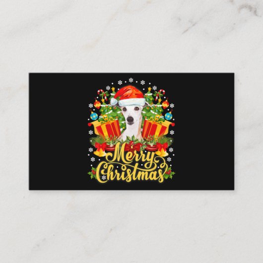 メリークリスマスウィペットママパパクリスマス エンクロージャーカード (正面)