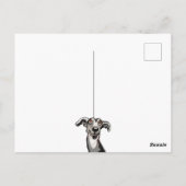 メリークリスマスウィペット葉書 ポストカード (裏面)