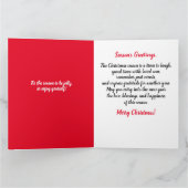 メリークリスマスウィメンズアフリカンアメリカ・クリスマス カード (内部)