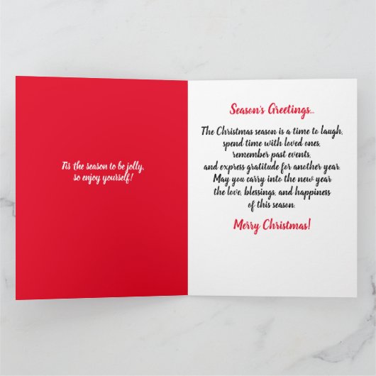 メリークリスマスウィメンズアフリカンアメリカ・クリスマス カード (内部)