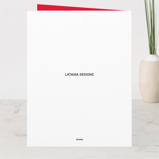 メリークリスマスウィメンズアフリカンアメリカ・クリスマス カード (裏面)