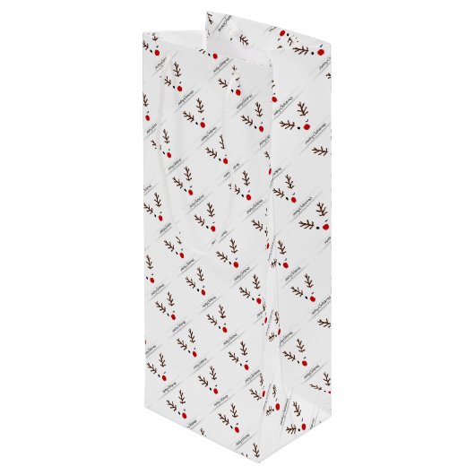 メリークリスマスウィンキングルドルフ ワインギフトバッグ (裏面アングル)