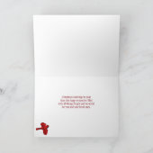 メリークリスマスウィンターガーデン&深紅色 シーズンカード (内部)