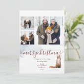 メリークリスマスウィンターキツネ3 Photo Collage シーズンカード (スタンド正面)