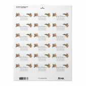 メリークリスマスウィンターグリーン差出人住所 ラベル (フルシート)