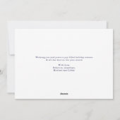 メリークリスマスウィンターシーンホリデーカード シーズンカード (裏面)