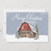 メリークリスマスウィンタースノーファームバーン シーズンカード (正面)