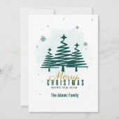 メリークリスマスウィンターツミニマルリー シーズンカード (正面)