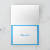 メリークリスマスウィンターツリーズウォーター色 カード (内部)