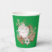 メリークリスマスウィンタートリート紙カップ 紙コップ (裏面)