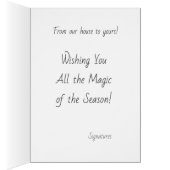 メリークリスマスウィンターハウスイラストレーション (内側 (右))