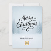 メリークリスマスウィンタービジネスロゴ シーズンカード (正面)