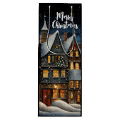 メリークリスマスウィンタービレッジ ワインギフトバッグ (正面)