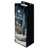 メリークリスマスウィンタービレッジ ワインギフトバッグ (裏面アングル)