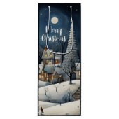 メリークリスマスウィンタービレッジ ワインギフトバッグ (正面)