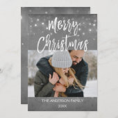 メリークリスマスウィンターフォトカード シーズンカード (正面/裏面)