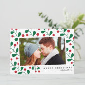 メリークリスマスウィンターベリーズフォトカードホリデーズ シーズンカード (スタンド正面)