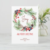 メリークリスマスウィンターベリーパインズリース シーズンカード (スタンド正面)