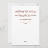 メリークリスマスウィンターベリーパインズリース シーズンカード (裏面)