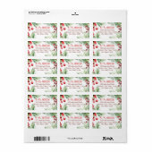 メリークリスマスウィンターベリーパインズリース ラベル (フルシート)