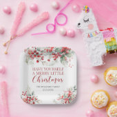 メリークリスマスウィンターベリー紙プレート ペーパープレート (パーティー)