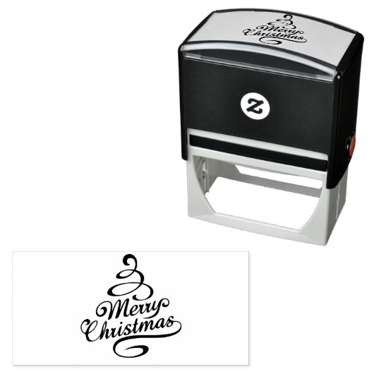 メリークリスマスウィンターホリデーズツリー セルフインキングスタンプ (インサイチュ)