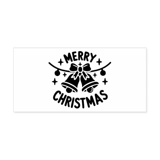 メリークリスマスウィンターホリデーズベル セルフインキングスタンプ (デザイン)