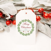 メリークリスマスウィンターリースファミリー ギフトタグ