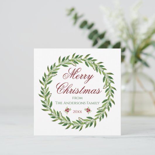 メリークリスマスウィンターリースファミリー 招待状 (スタンド正面)