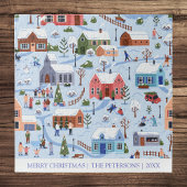 メリークリスマスウィンターワンダーランド家族記念 ジグソーパズル