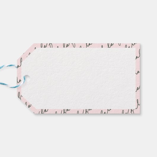 メリークリスマスウィンターワンダーランド森林動物 ギフトタグ (裏面横)