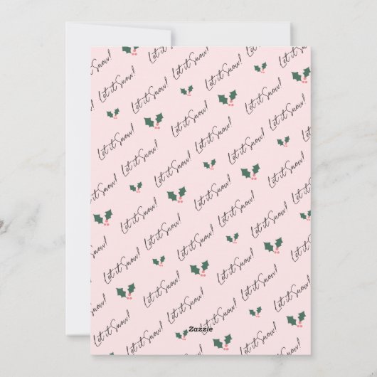 メリークリスマスウィンターワンダーランド森林動物 シーズンカード (裏面)