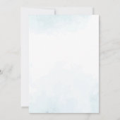 メリークリスマスウィンターワンダーランド男の赤ちゃんシャワー 招待状 (裏面)