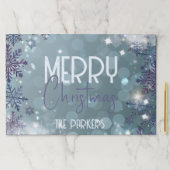 メリークリスマスウィンターワンダーランド紙ランチョンマット ペーパーパッド (インサイチュ)