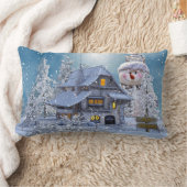 メリークリスマスウィンターワンダーランド ランバークッション (ブランケット)