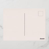 メリークリスマスウィンター鉄道の路線写真 箔シーズンポストカード (裏面)