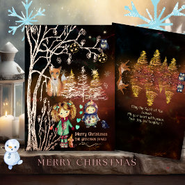 メリークリスマスウィンター魔法 箔シーズンカード