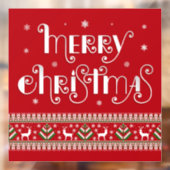 メリークリスマスウィンドウにしがみつく ウィンドウサイン (シート2)