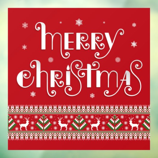 メリークリスマスウィンドウにしがみつく ウィンドウサイン (シート3)