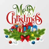 メリークリスマスウィンドウにしがみつく ウィンドウサイン (シート)